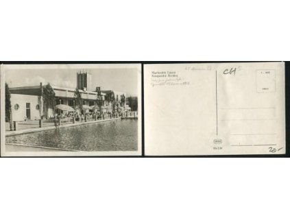 MARIÁNSKÉ LÁZNĚ. Koupaliště Riviéra. 1952.