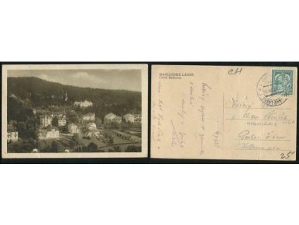MARIÁNSKÉ LÁZNĚ. Čtvrť Bellevue. 1935.