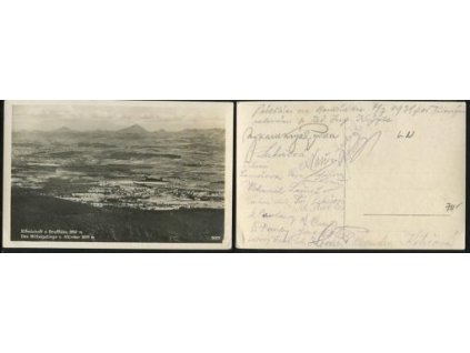 STŘEDOHOŘÍ. Pohled z Bouřňáku. 869 m. 1931.