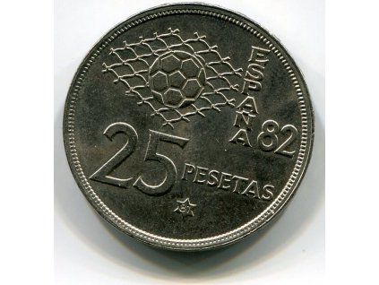 ŠPANĚLSKO. 25 Pesetas 1980/81. KM-818