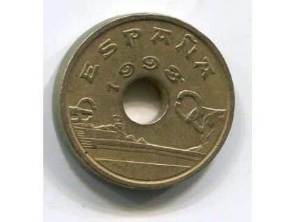 ŠPANĚLSKO. 25 pesetas 1993. KM-824.