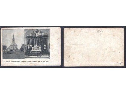 PASKOV. Na památku posvěcení kostela a nového hřbitova. 23.9.1906.