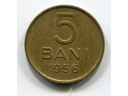 RUMUNSKO. 5 bani 1956. KM-83.2
