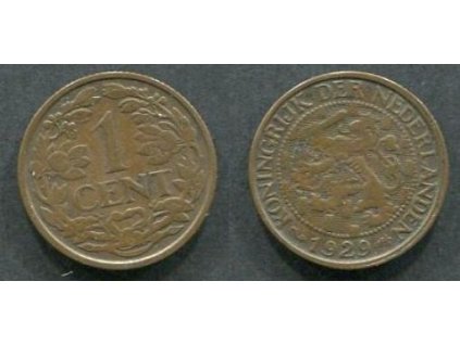 NIZOZEMÍ. 1 cent 1929.