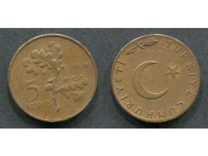 TURECKO. 5 kurus 1966.