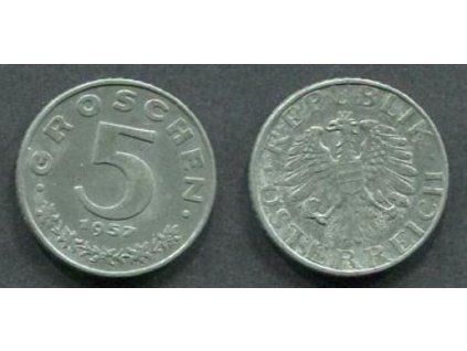 RAKOUSKO. 5 groschen 1957.