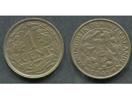 NIZOZEMÍ. 1 cent 1941.