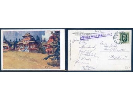 PUSTEVNY. Turistické útulny ,,Pohorské jednoty Radhošť" Na Pustevních. 1925.