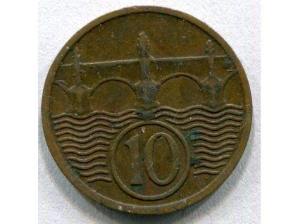 ČESKOSLOVENSKO. 10 haléřů 1938.