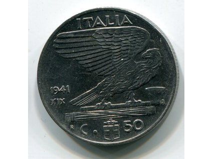 ITÁLIE. 50 centesimi 1941.