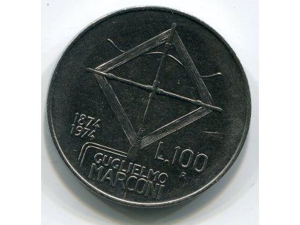ITÁLIE. 100 lire 1974. KM-102