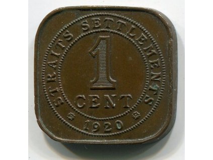 STRAITS SETTLEMENTS. 1 cent 1920.
