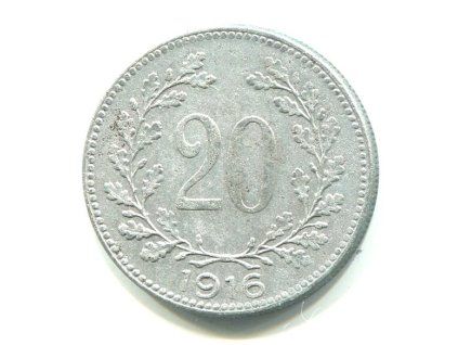 František Josef I. 20 Heller 1916.