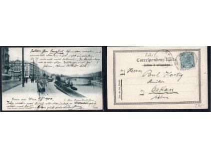 Wien. Bez. Franz-Josefs-Quai. 1900.