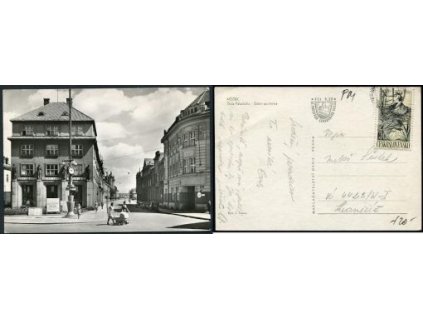 MÍSTEK. Třída Palackého - Státní spořitelna.