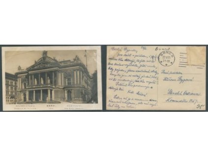 BRNO. Městské divadlo. 1935.