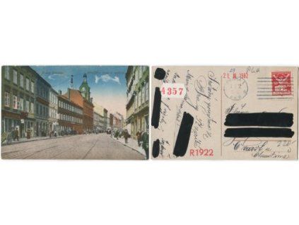 PRAHA. Smíchov. Kinského třída a radnice.