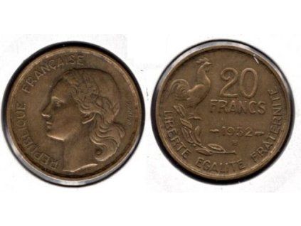 FRANCIE. 20 francs 1952/B.