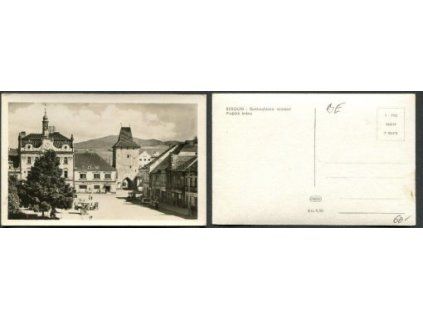BEROUN. Gottwaldovo náměstí Pražská brána.