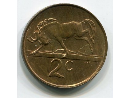 JIHOAFRICKÁ REPUBLIKA. 2 cents 1990.