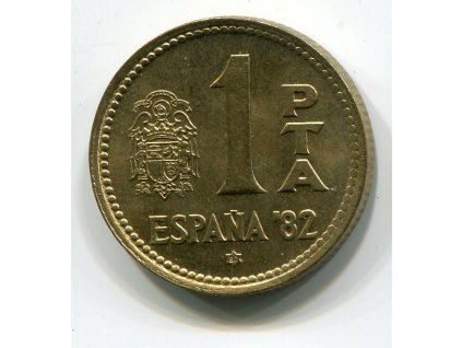ŠPANĚLSKO. 1 peseta 1980/80. KM-816