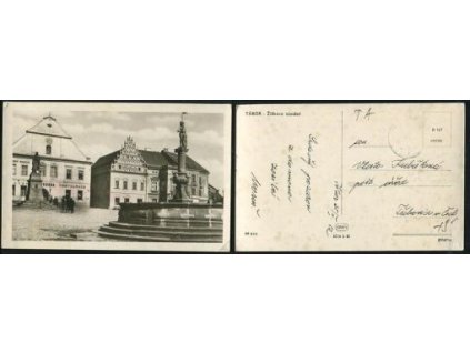 TÁBOR. Žižkovo náměstí. 1952.