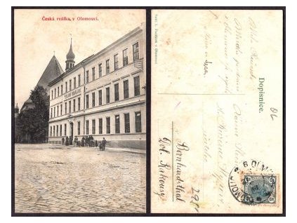 OLOMOUC. Česká reálka. ca. 1905.