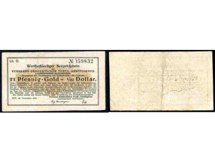 HOF. 21 Pfennig. 26.11.1923.