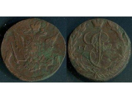 RUSKO. 5 kopějek 1771/EM. Jekatěrinburg.