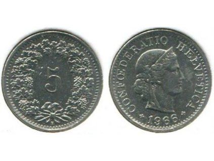 ŠVÝCARSKO. 5 rappen 1966/B.