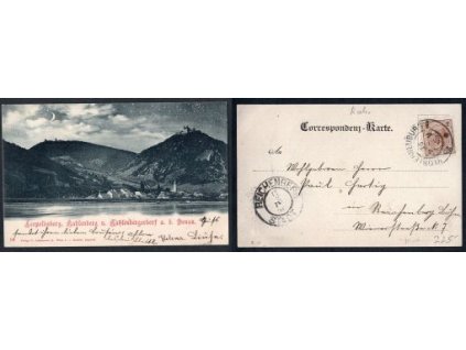 Donau. Leopoldsberg, Kahlenberg n. Kahlenbergerdorf a. d. Donau. 1899.
