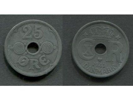DÁNSKO. 25 öre 1941. KM-823.2a