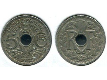 FRANCIE. 5 centimes 1922.