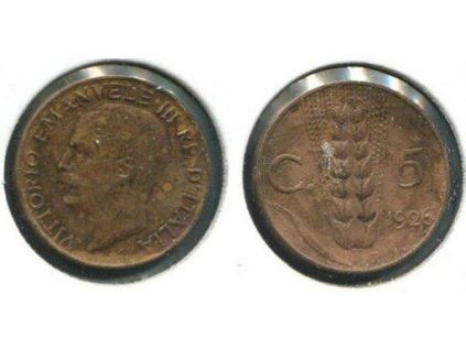 ITÁLIE. 5 centesimi 1926.