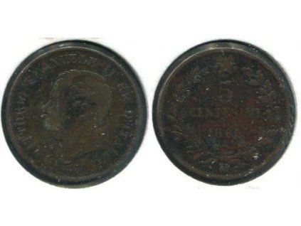 ITÁLIE. 5 centesimi 1861/M.