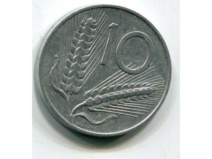ITÁLIE. 10 lire 1953.