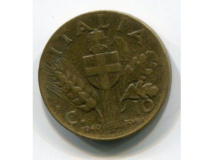 ITÁLIE. 10 centesimi 1940.