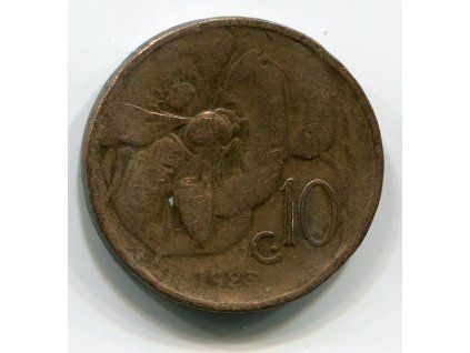 ITÁLIE. 10 centesimi 1923.