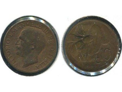 ITÁLIE. 10 centesimi 1922.