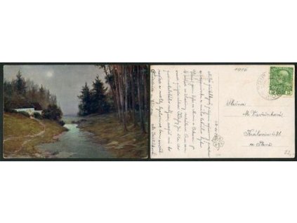 Lesní krajina v noci. 1916.