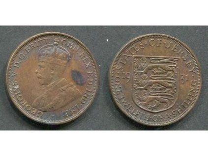 JERSEY. 1/12 shilling 1931.