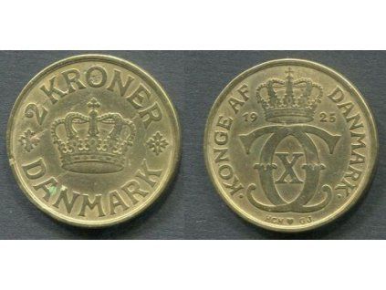DÁNSKO. 2 kroner 1925. KM-825.1