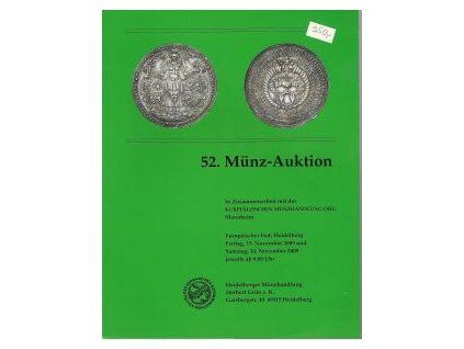Aukční katalog firmy Heidelberger Münzhandlung, č. 52 / 13.-14.11.2009 - Mince.
