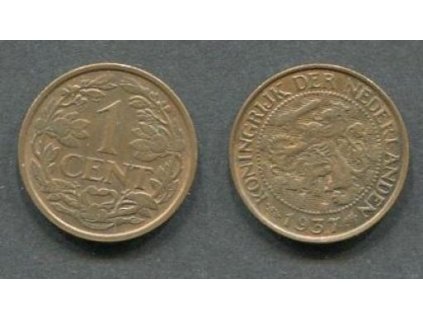 NIZOZEMÍ. 1 cent 1937. KM-152