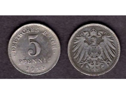 NĚMECKO. 5 Pfennig 1915/A.