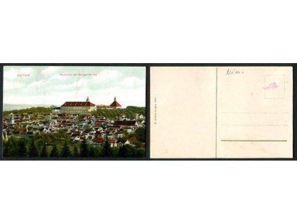GOTHA. Panorama vom Berggarten aus.