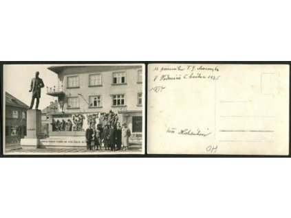 HODONÍN. Pomník T.G. Masaryka. 1935.