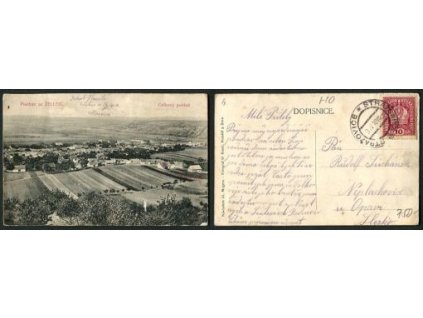 ŽELETICE. Celkový pohled. 1918.