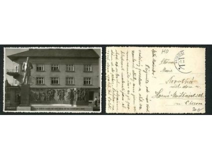 HODONÍN. Socha TGM.