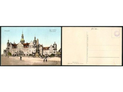 DRESDEN. Kgl. Schloss. Wettin-Obelisk.